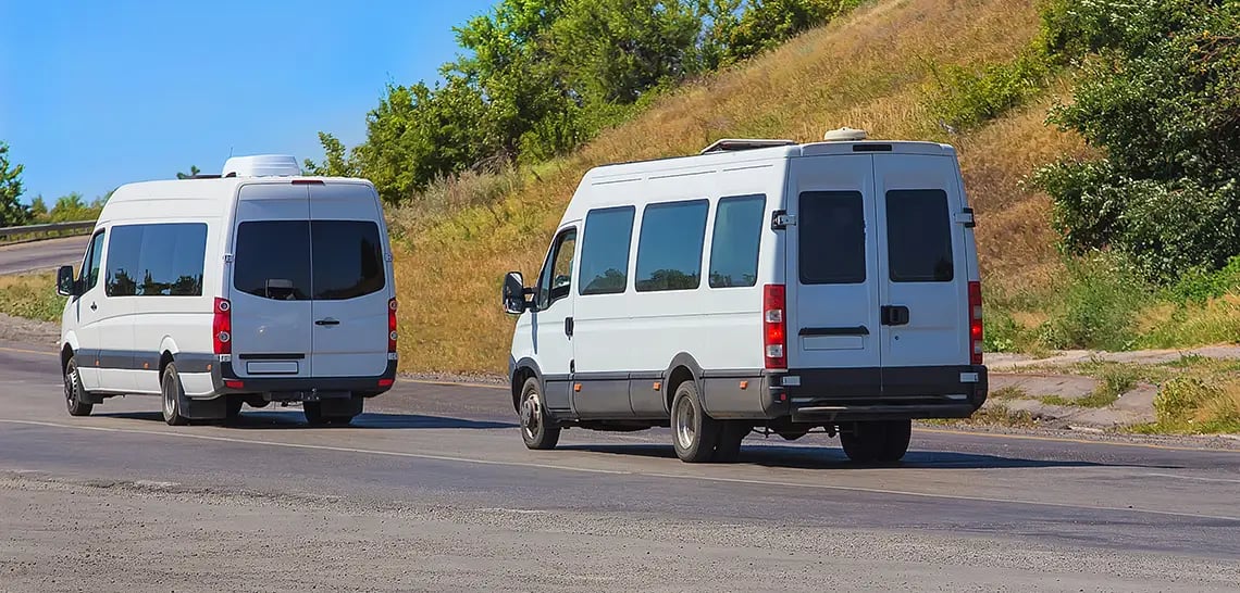 15-Passenger Vans on the road